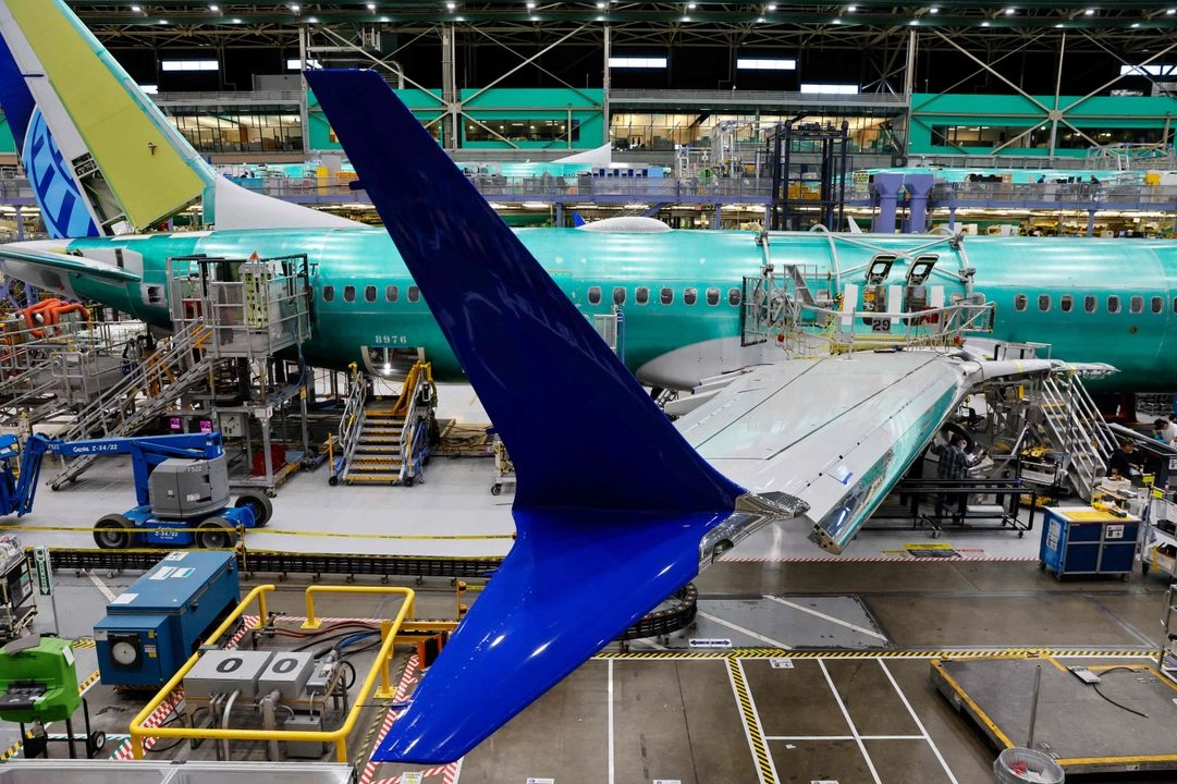 Ensamblaje de un avión Boeing 737 MAX en Renton, Washington, el 25 de junio de 2024. Foto Jennifer Buchanan / Pool / 