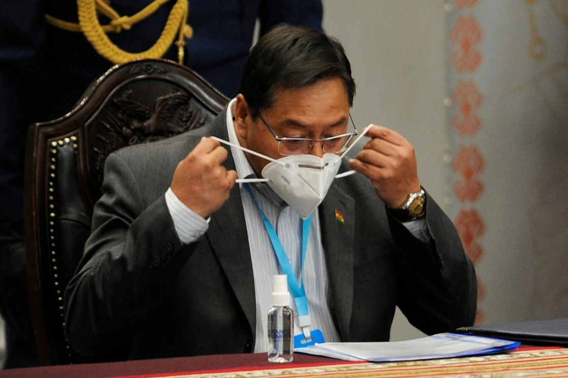 Luis Arce, presidente de Bolivia. Foto Afp
