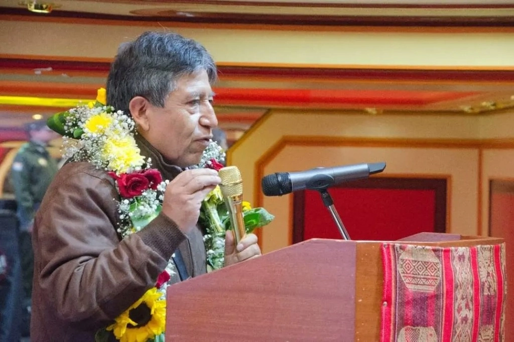 El vicepresidente Bolivia, David Choquehuanca, indicó que "el mundo necesita saber sobre las cualidades alimenticias y medicinales que tiene la hoja de coca. Hay varias investigaciones al respecto". Foto @LaramaDavid