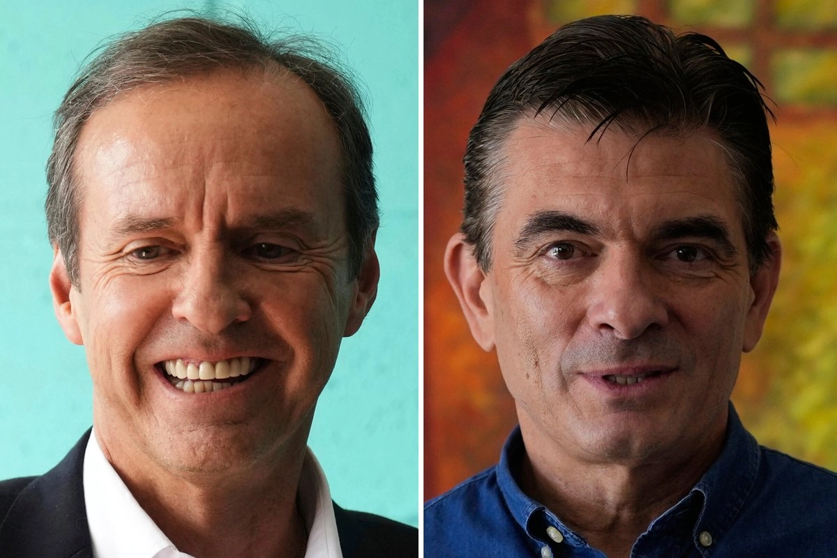 Los candidatos Jorge 'Tuto' Quiroga, de la alianza Libre (izquierda), y el centrista Rodrigo Paz, del Partido Demócrata Cristiano (derecha), comulgan con un “capitalismo para todos”. Foto
