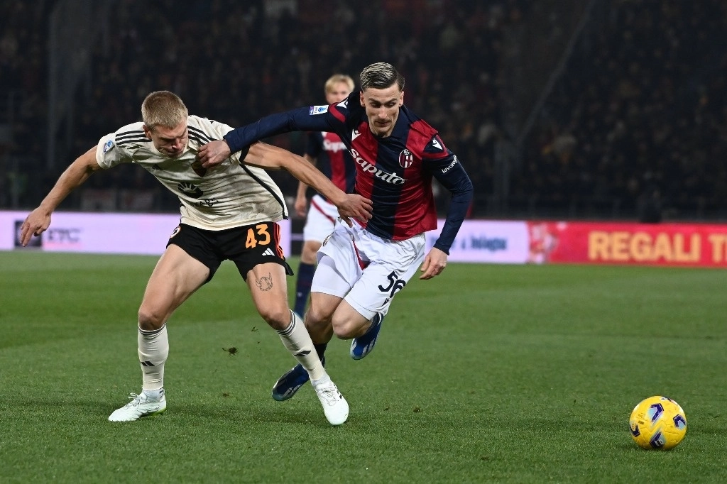 Bolonia dominó el encuentro ante Roma, duelo de la fecha 16 en la Serie A. Foto Tomada de X 
@Bolognafc1909