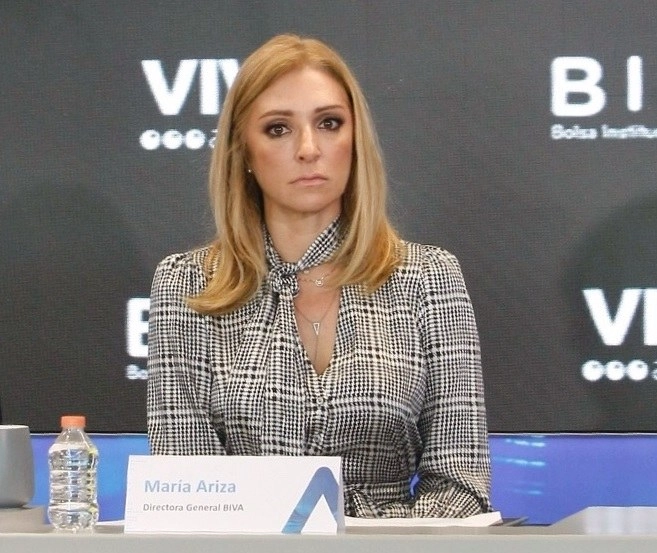 María Ariza, directora de la Bolsa Institucional de Valores. Foto Roberto García Ortiz