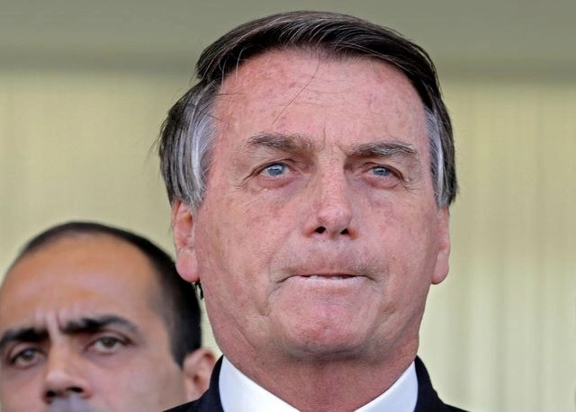 Jair Bolsonaro, presidente de Brasil dice que hay una campaña internacional en su contra por los incendios en la Amazonia. Foto Afp
