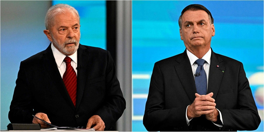 La campaña para el balotaje en Brasil llega a su fin este sábado con un pulso en las calles entre el presidente de ultraderecha Jair Bolsonaro y el izquierdista Luiz Inácio Lula da Silva, quien parte con una ventaja en las encuestas para la elección del domingo. Foto Afp