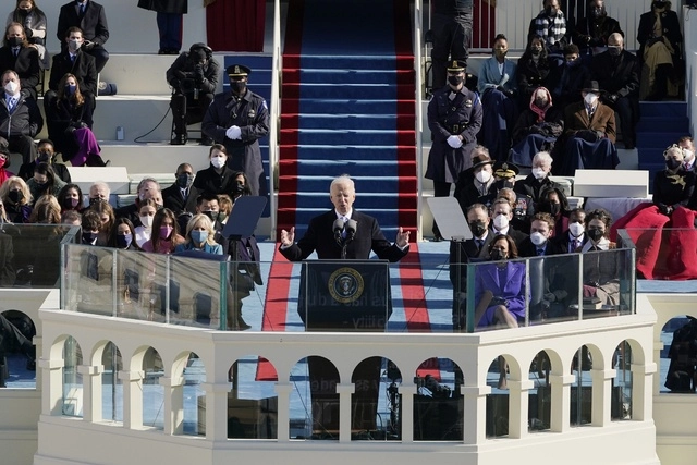 Joe Biden tomó protesta hoy como el presidente 46 de Estados Unidos, el 20 de enero de 2021. Foto Ap