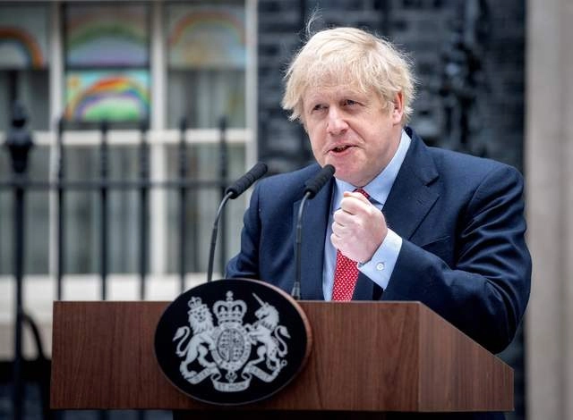 El primer ministro británico Boris Johnson retomó el lunes las riendas del gobierno y de la controvertida gestión de la pandemia de coronavirus. Foto Afp 