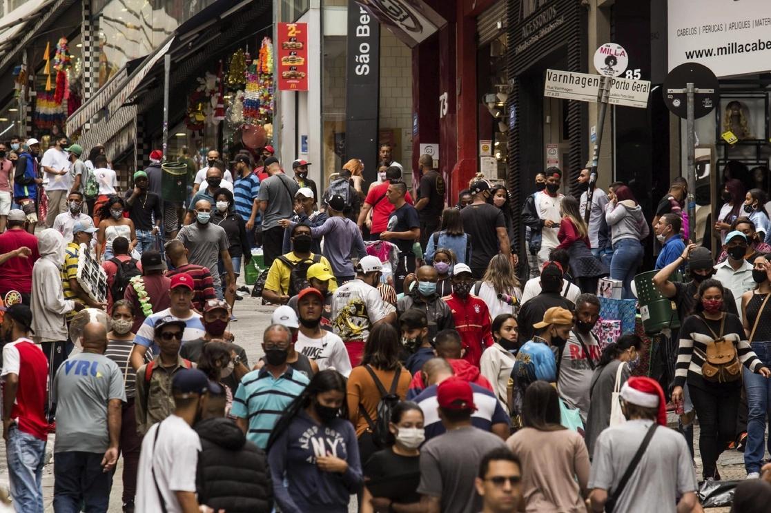 Así se ve una calle de Sao Paulo. Foto Ap