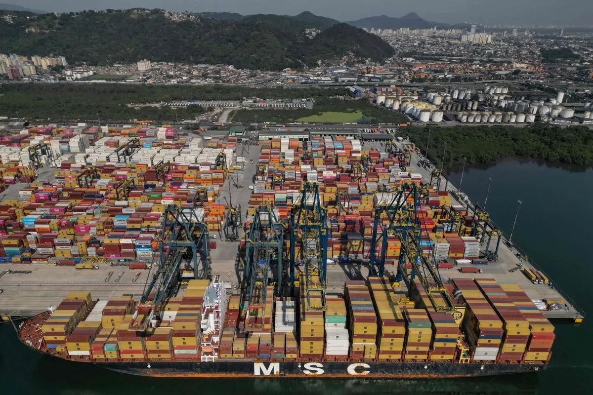 Muelle de Santos, el mayor complejo portuario de la región y uno de los más grandes del mundo. Foto 