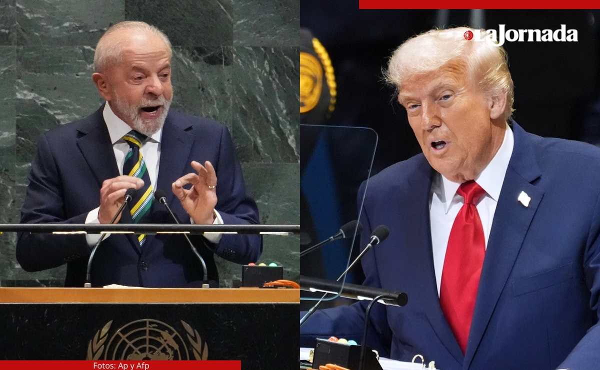 Los presidentes de Brasil y Estados Unidos, durante sus intervenciones en la 80 Asamblea General de la ONU. Fotos