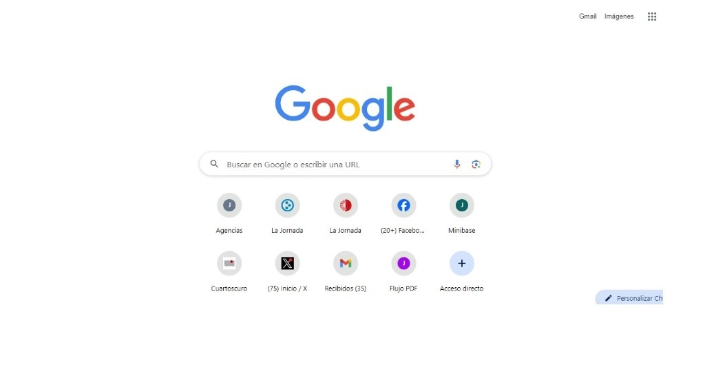 Aspectos del motor de búsqueda de Google. Foto La Jornada