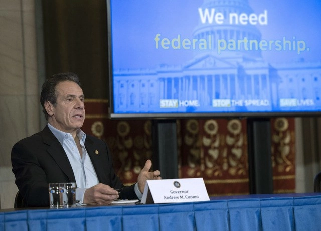 Andrew Cuomo, gobernador de Nueva York, Estados Unidos. Foto Ap