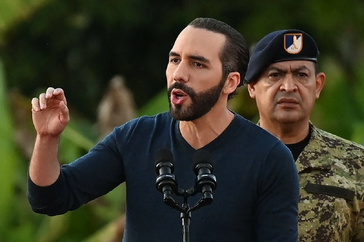 El presidente de El Salvador Nayib Bukele en imagen de archivo. Foto Afp