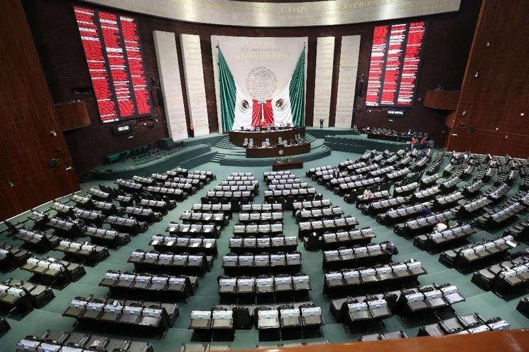 Sala de sesiones de la Cámara de Diputados. Foto Luis Castillo