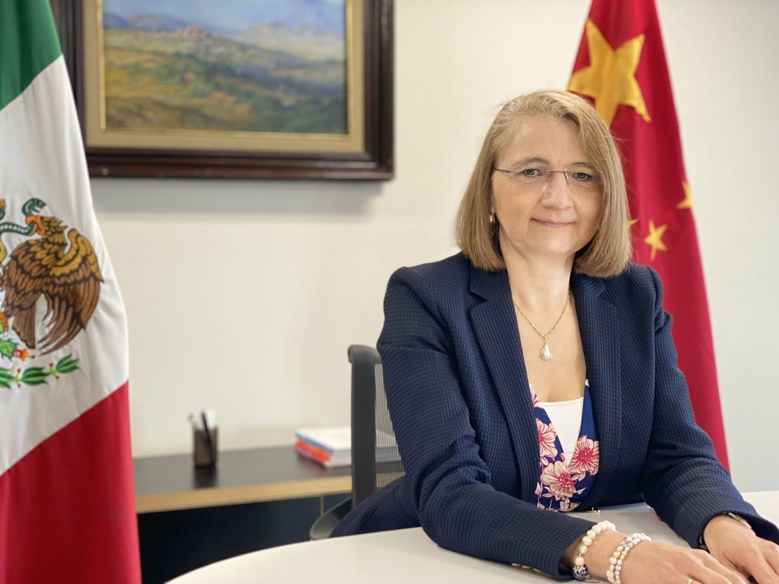 Uno de los retos de México es fortalecer su relación comercial con China, así como fomentar una mejor asociación en todos los niveles, afirmó la subsecretaria de Comercio de la Secretaría de Economía, el 23 de septiembre de 2021. Foto tomada del Twitter de @luzmadelamora