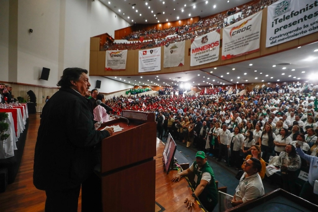 Napoleón Gómez Urrutia, dirigente del Sindicato Nacional de Trabajadores Mineros, Metalúrgicos, Siderúrgicos y Similares de la República Mexicana. Foto Víctor Camacho