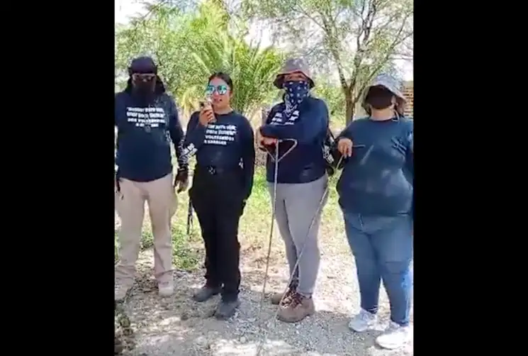Imagen del video de las buscadoras