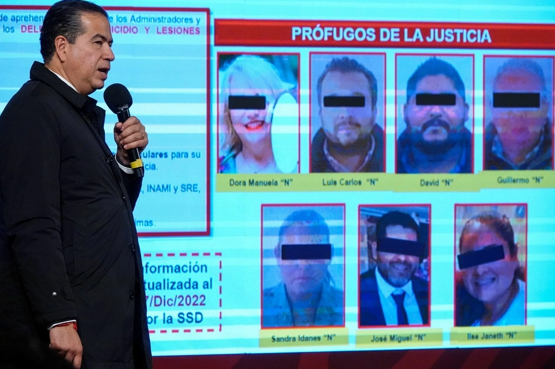 El subsecretario de Seguridad, Ricardo Mejía Berdeja, durante su exposición sobre los casos de meningitis en Durango, en la conferencia presidencial desde Palacio Nacional, el 8 de diciembre de 2022. Foto Cuartoscuro