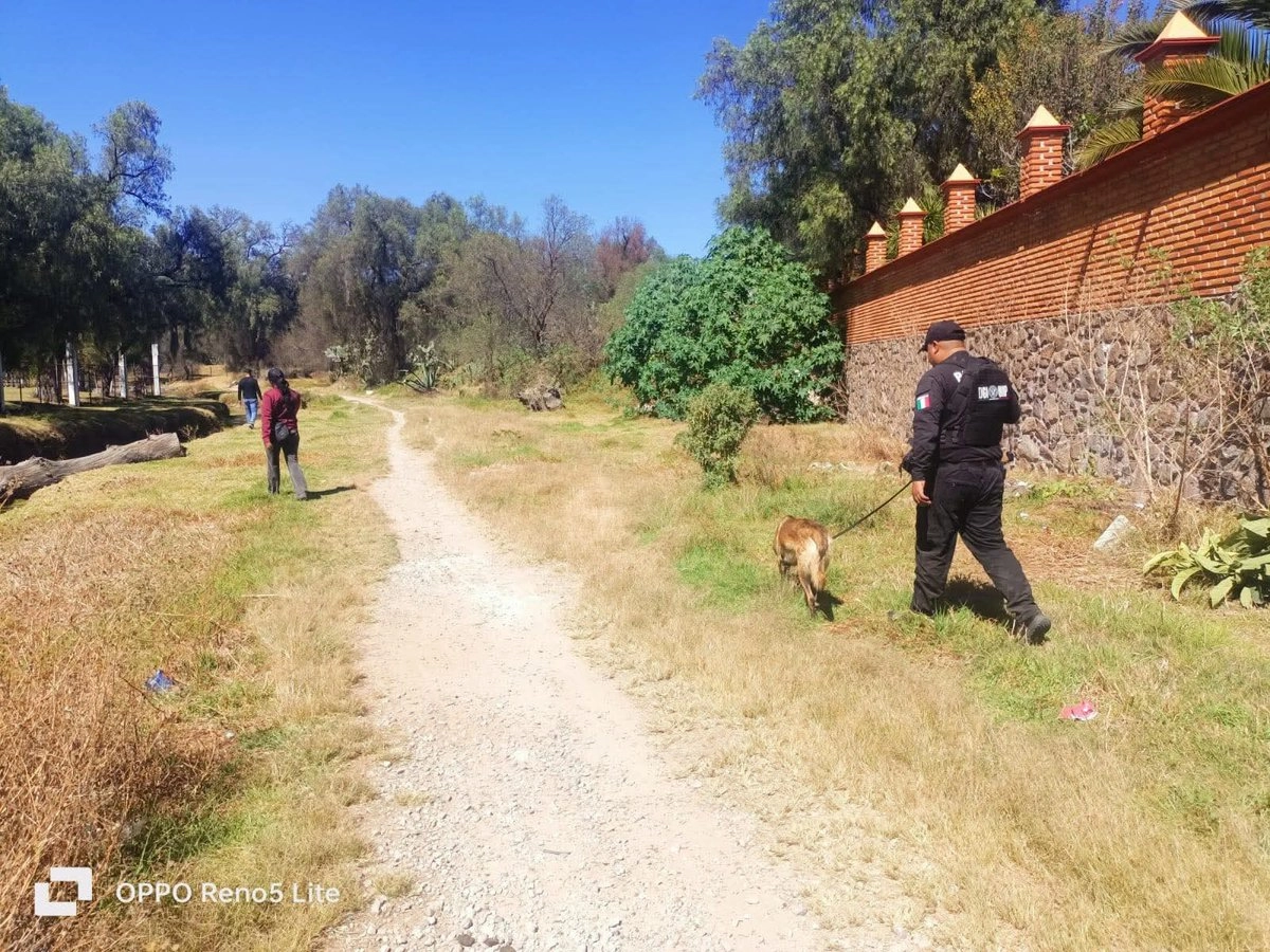 Brigada de búsqueda del menor, Cristofer Gael Morales Montiel de 13 años. Foto