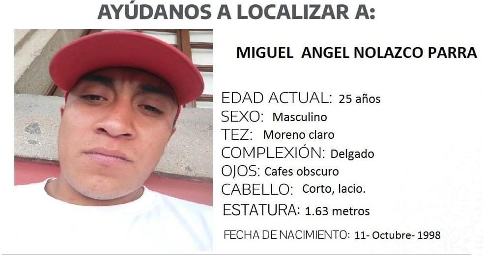 Familiares de Miguel Ángel Nolazco, originario de Edomex, pegaron fichas de búsqueda en las calles de Acapulco para exigir su localización. Foto CEBP