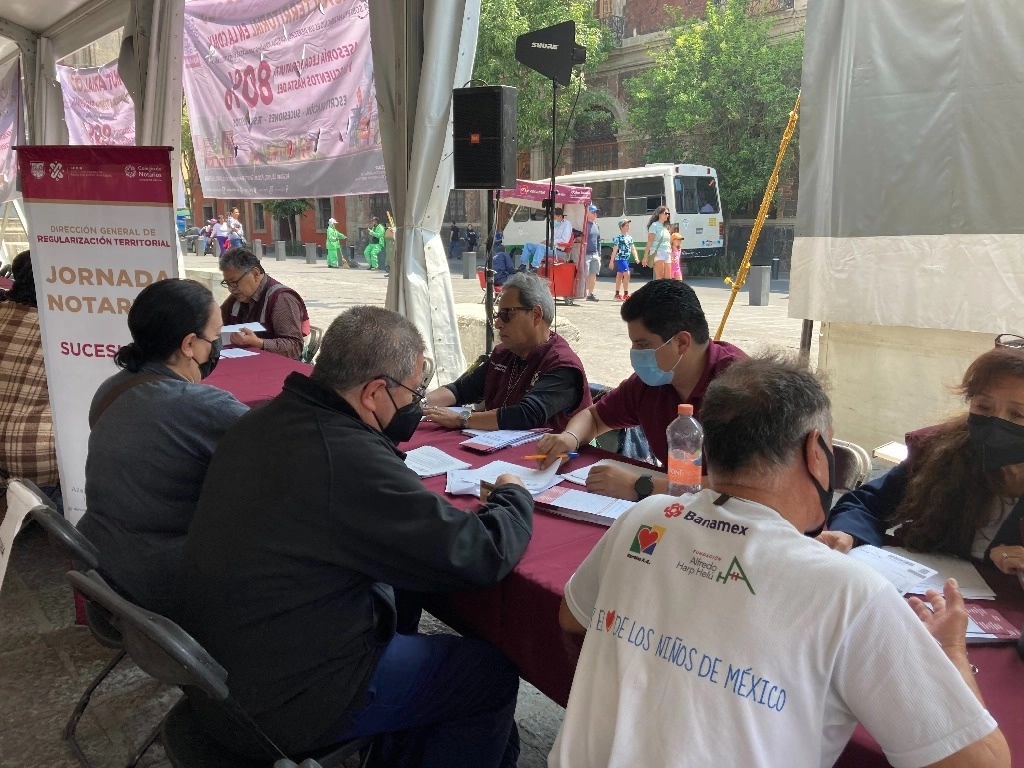 Jornadas notariales en la alcaldía Cuauhtémoc, el 10 de abril de 2023. Foto Bertha Teresa Ramírez