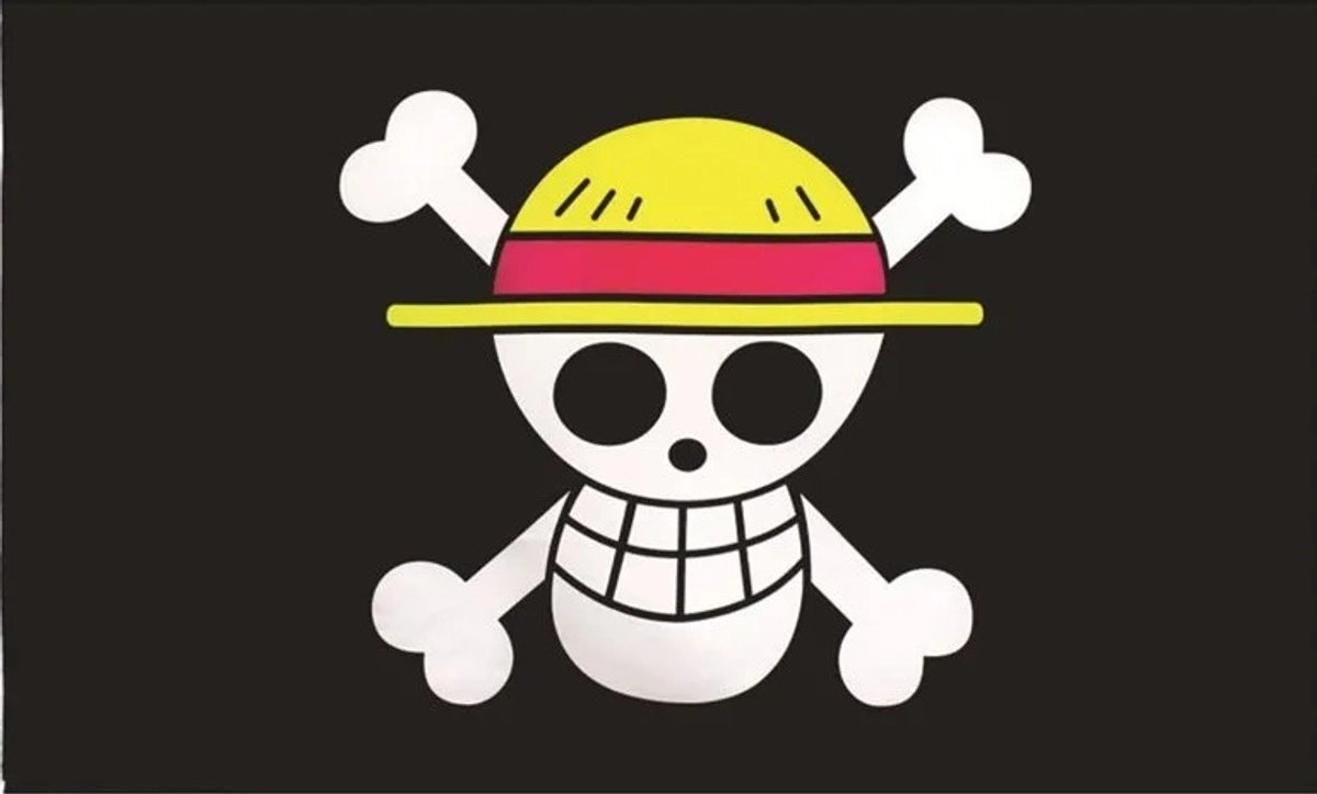 La bandera pirata del manga y anime One Piece.