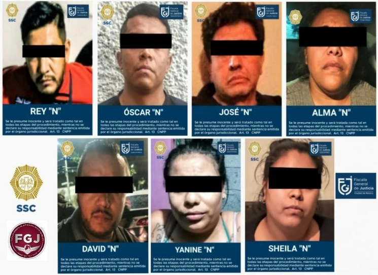 Detenidos, entre ellos ‘El Rey’, luego del operativo conjunto de fuerzas federales, del Estado de México y CDMX. Foto Tomada del Twitter @SSC_CDMX