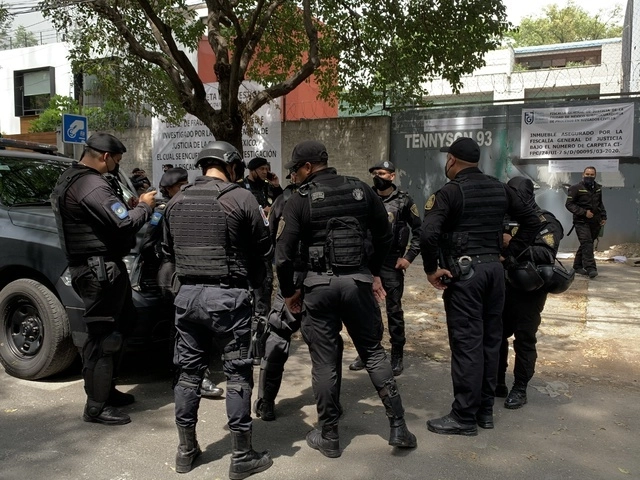 Elementos de la SSC-CDMX durante un operativo en imagen de archivo. Foto Alfredo Domínguez