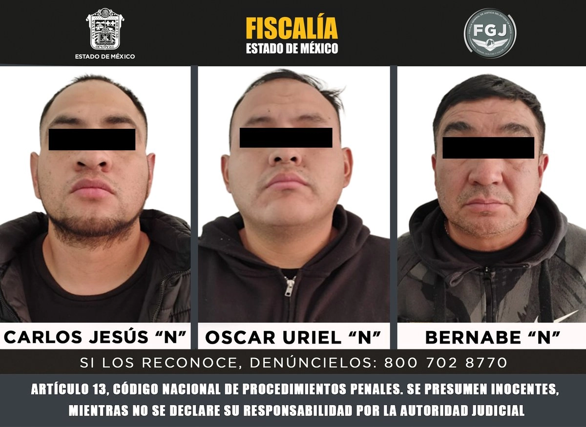 Sujetos detenidos por secuestro exprés con fines de robo. Imagen 