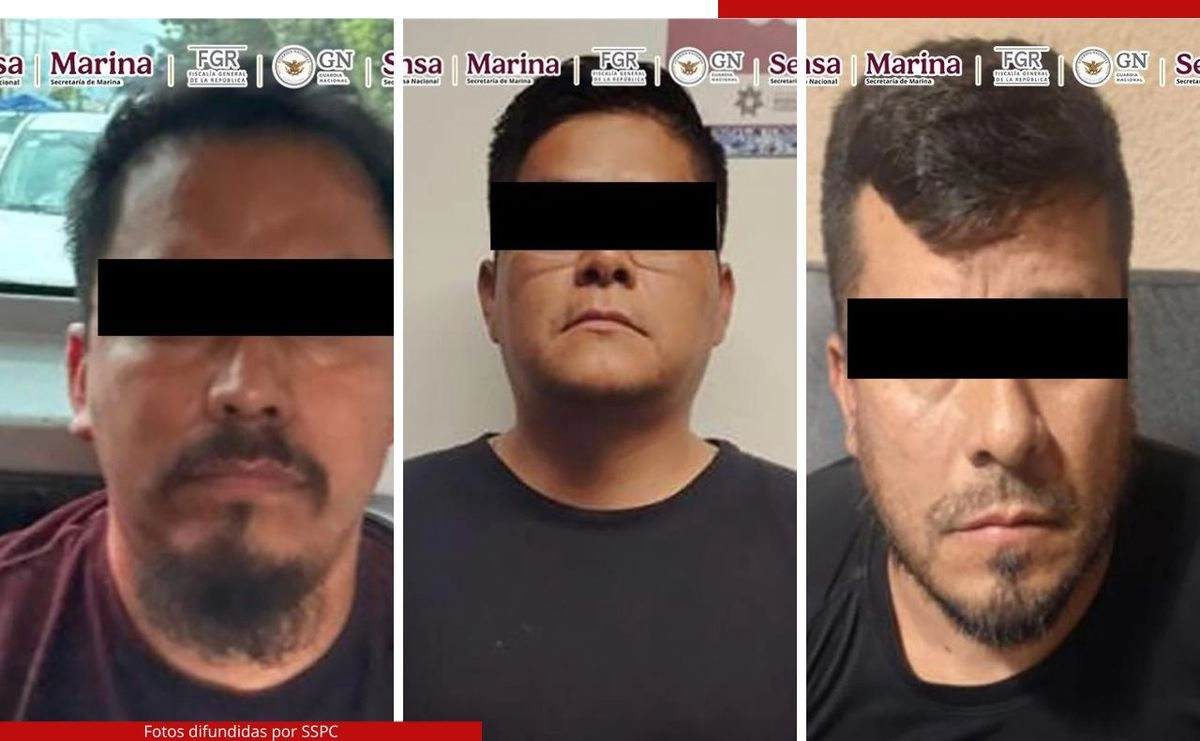 Tres de los cuatro ex policías detenidos en Puebla 
