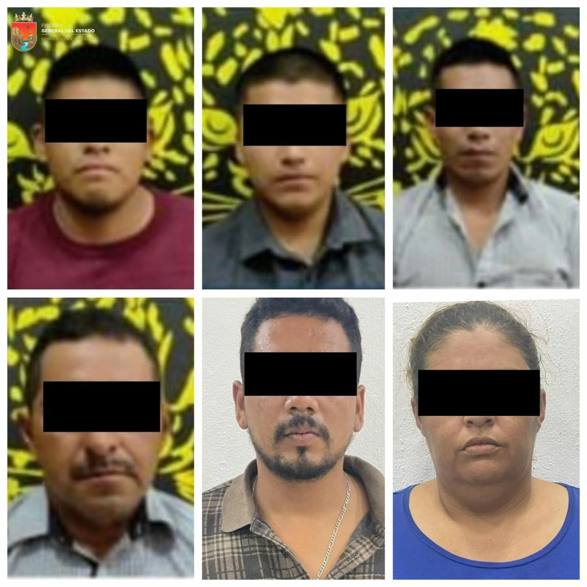 De acuerdo con la carpeta de investigación, el 30 de septiembre los imputados habrían despojado de sus pertenencias a Adrián N, Christian N, José N, Jezabel N, Sara N y Javier N en un hotel ubicado en el municipio de Juárez, Chiapas. Foto tomada de X @FGEChiapas