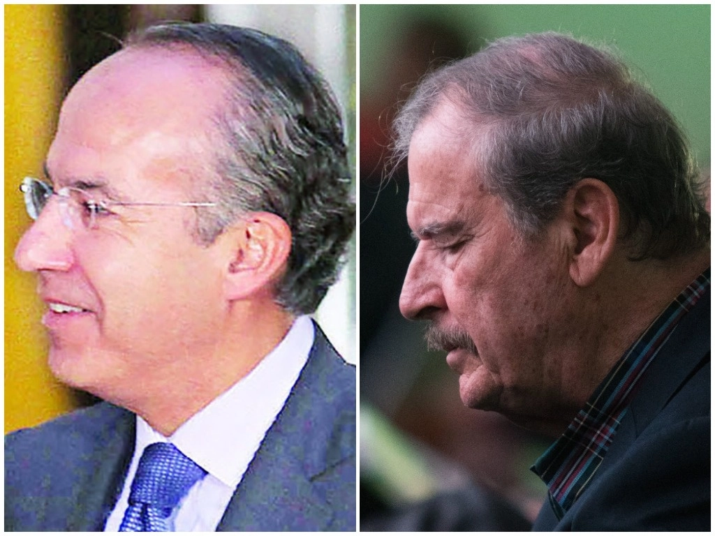 Tratan de lograr en el extranjero “lo que su partido no consiguió en la urnas el 2 de junio”, acusó ayer la mesa directiva de la Permanente, encabezada por Ana Lilia Rivera, luego de que los ex mandatarios impulsaron el pasado lunes un desplegado de la Iniciativa Democrática de España y las Américas, identificada con ideologías ultraconservadoras, para rechazar a la reforma al Poder Judicial que se discute en México. Fotos ‘La Jornada’ y Cuartoscuro 