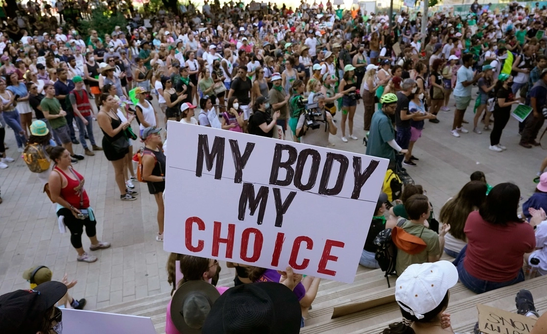 Protesta en EU contra la prohibición del derecho al aborto en imagen de archivo. Foto Ap