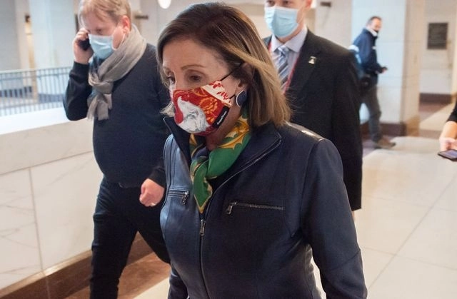 Nancy Pelosi, presidenta de la Cámara de Representantes de EU. Foto Afp