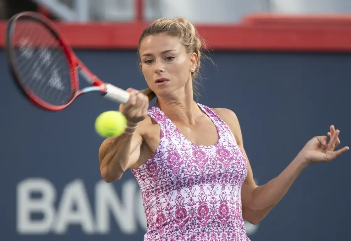 Camila Giorgi necesitó de una hora y 42 minutos para ganar la final del torneo WTA 1000 de Montreal ante la checa Karolina Pliskova. Foto Ap