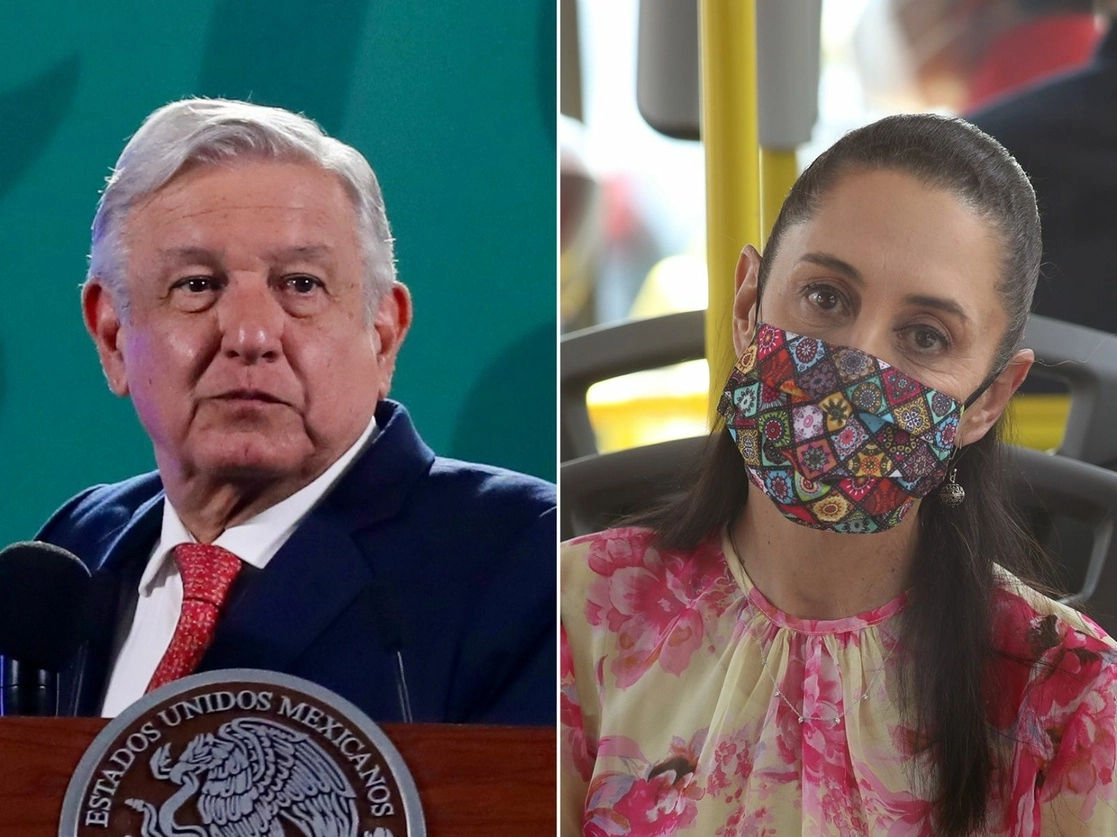 El presidente Andrés Manuel López Obrador y la jefa de Gobierno, Claudia Sheinbaum, coincidieron en que hubo una campaña de desprestigio que afectó a Morena en la capital del país. Foto Roberto García Ortiz y María Luisa Severiano