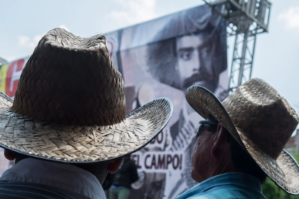 Integrantes de organizaciones campesinas durante una protesta en imagen de archivo. Foto Andrea Murcia / Cuartoscuro / La Jornada
