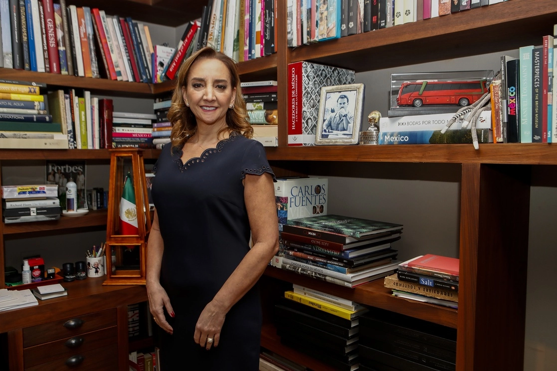 Claudia Ruiz Massieu, presidenta de la Comisión especial de seguimiento a la implementación del T-MEC del Congreso de la Unión. Foto Víctor Camacho / Archivo