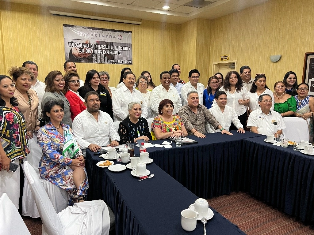 Encuentro “Diálogos para el Desarrollo de la Frontera Sur”, organizado por la Canacintra en Tapachula, Chiapas. Foto Édgar H. Clemente