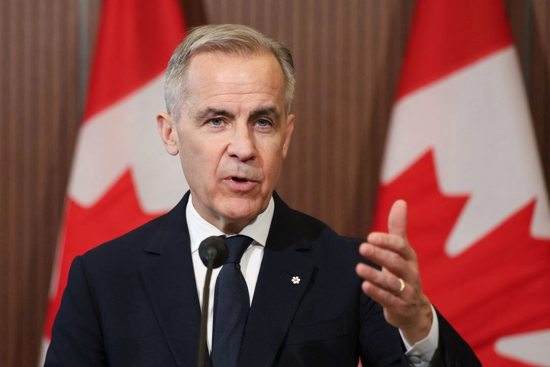 El primer ministro canadiense, Mark Carney, destacó que los nuevos aranceles no se aplicarían a las piezas de automóviles y no afectarían al contenido de los vehículos procedentes de México. En la imagen, en Ottawa, el 3 de abril de 2025. Foto 