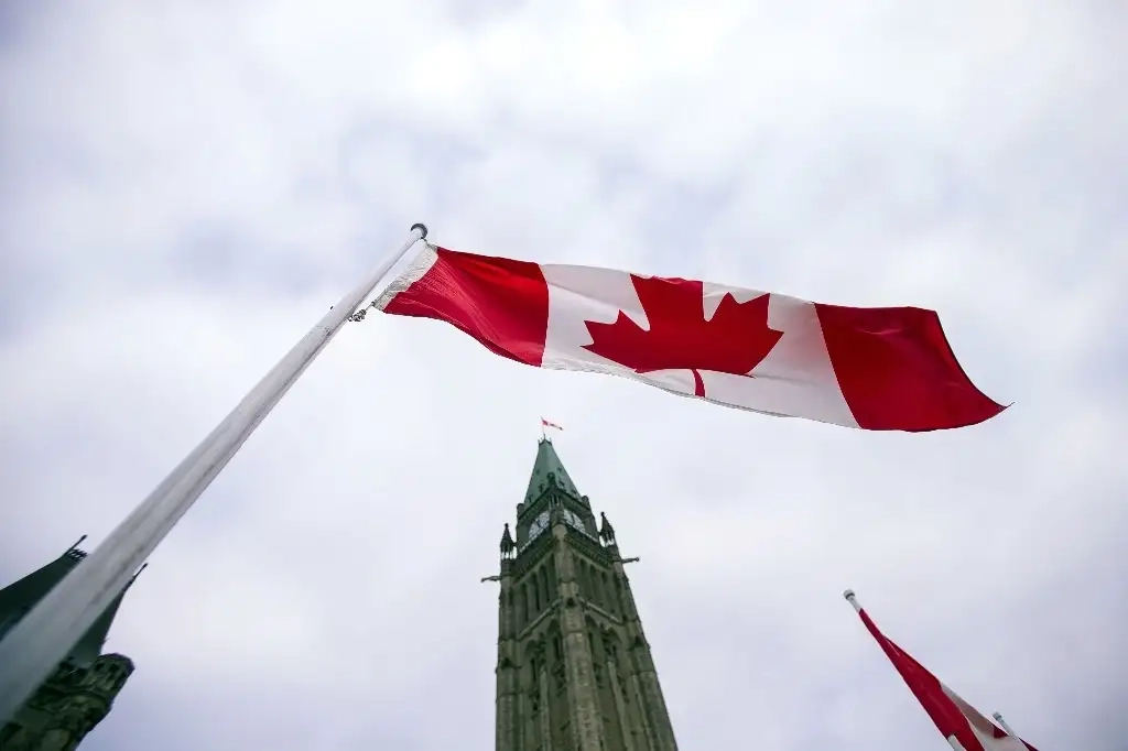 Bandera de Canadá en imagen de archivo. Foto Afp