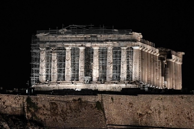 El maratón de Atenas, previsto inicialmente el 8 de noviembre, quedó finalmente cancelado por la pandemia del coronavirus, anunció la federación griega. En la imagen, la Acrópolis. Foto Afp