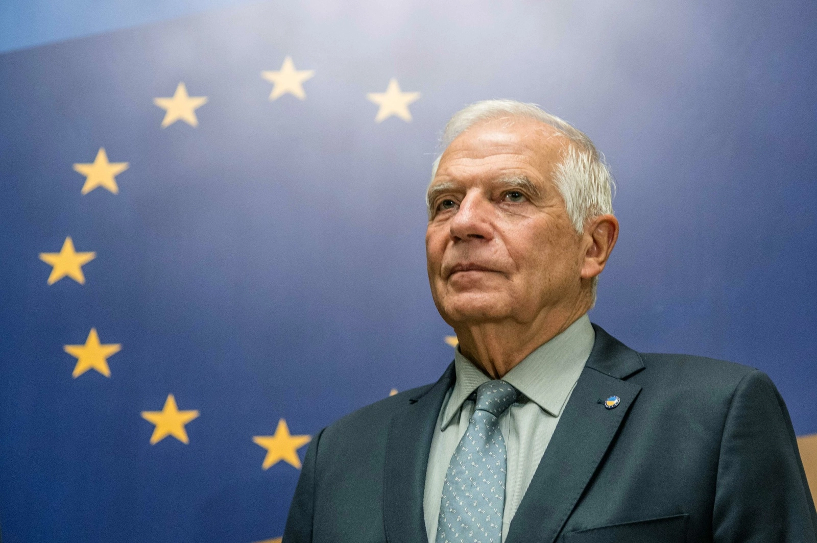 El Alto Representante de la Unión Europea para Política Exterior, Josep Borrell, previo a la reunión del Ministro de Asuntos Exteriores UE-Ucrania en Kiev, el 2 de octubre de 2023. Foto Afp