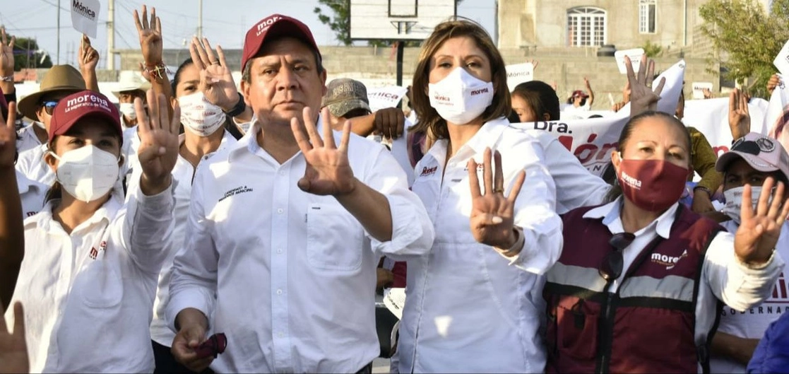 Mónica Rangel expuso que su candidatura “está firme” y que espera “que la autoridad electoral reconozca que hemos cumplido cabalmente con la ley". Foto Vicente Juárez

