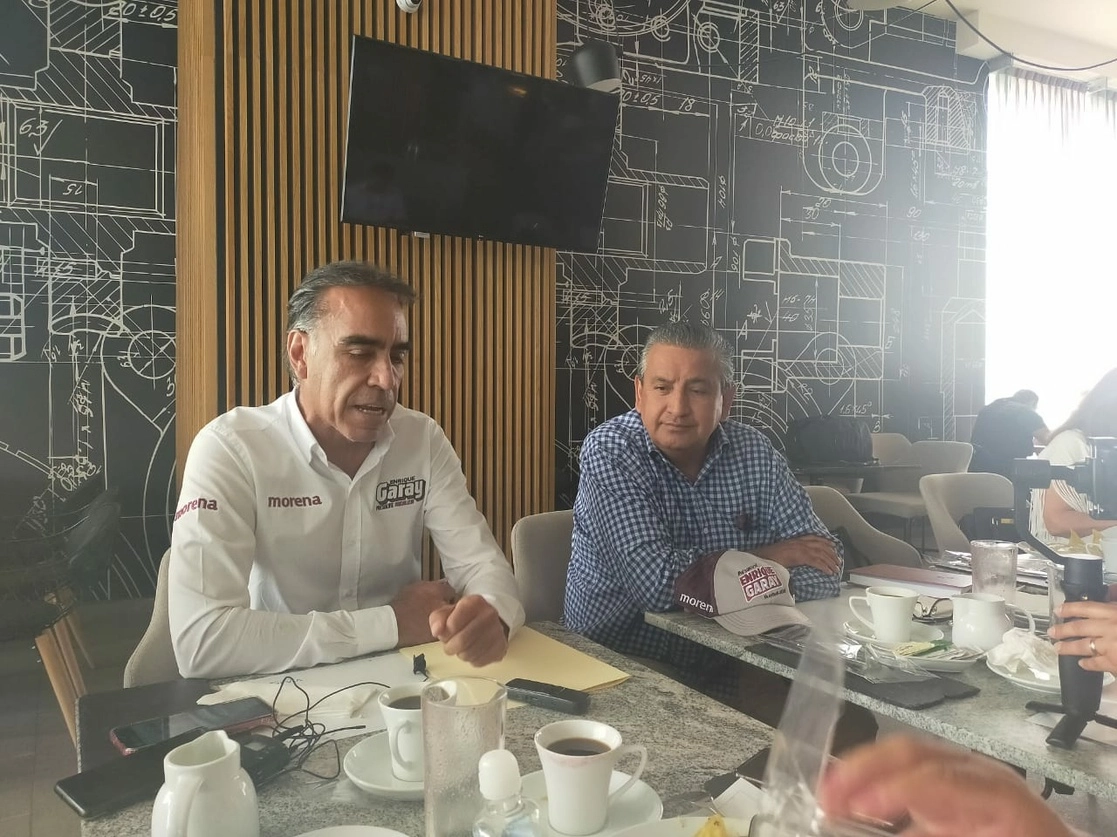 Enrique Garay en conferencia de prensa. Foto 'La Jornada'