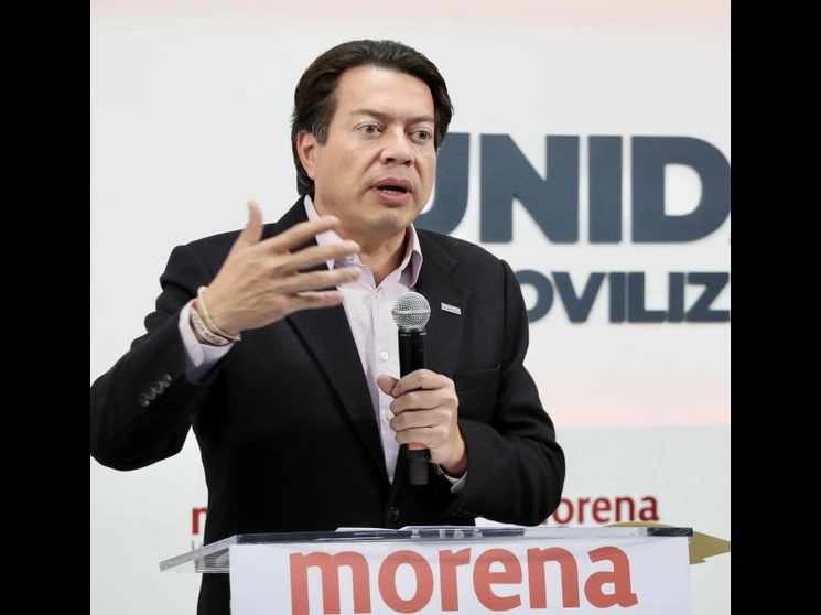 El dirigente de Morena, Mario Delgado, hizo de nuevo un llamado a los gobernadores del partido a actuar con "madurez" y planteó que deben ser corresponsables en la unidad del partido rumbo al 2024. Foto Roberto García Ortiz / Archivo