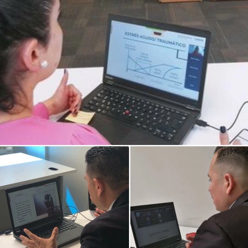 La Secretaría de Seguridad y Protección Ciudadana, por medio de la Coordinación Nacional Antisecuestro, impartió capacitación virtual a la Unidad Especializada en Combate al Secuestro del Estado de México. Foto cortesía SSPC