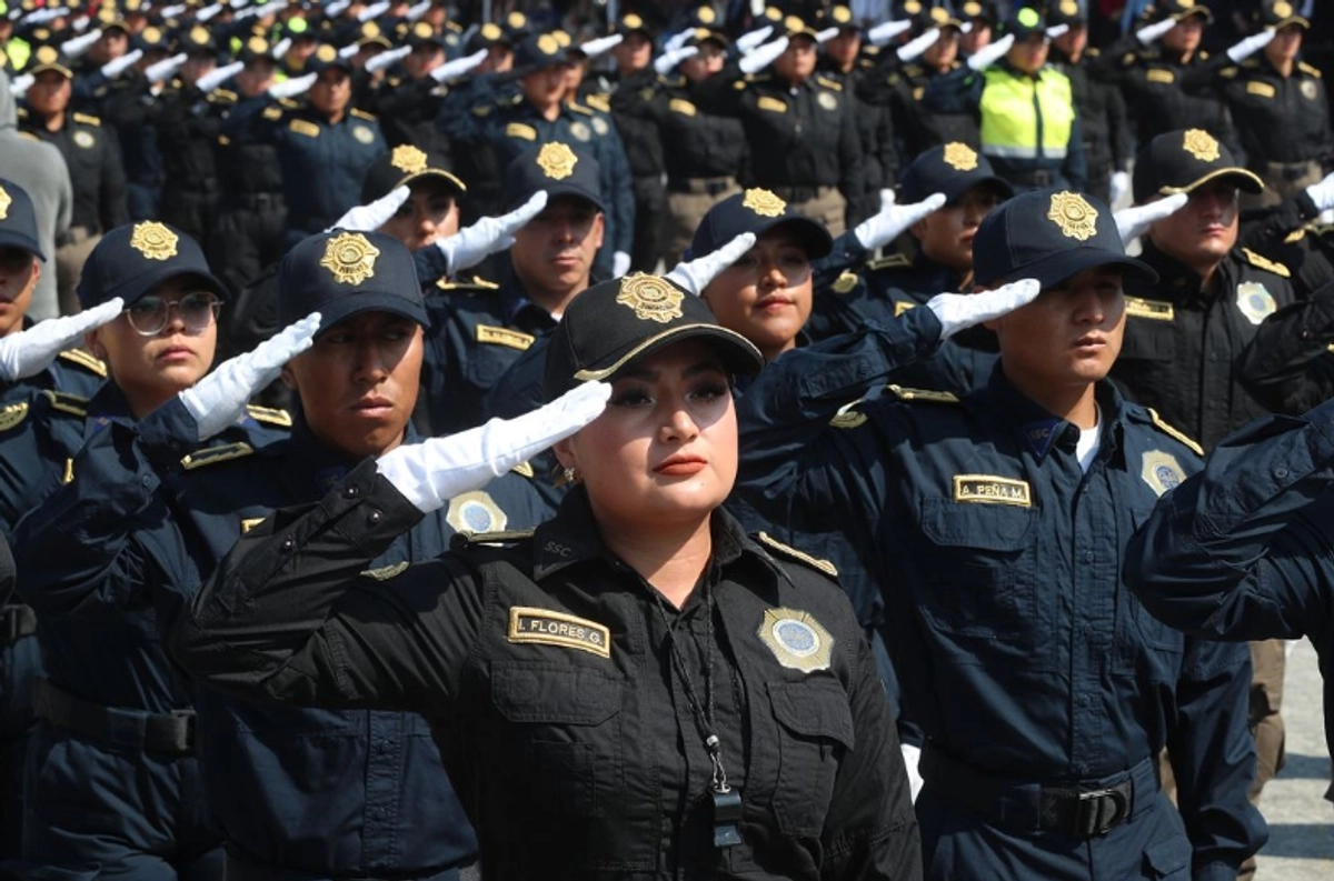 Policías de la SSC en la Ciudad de México.