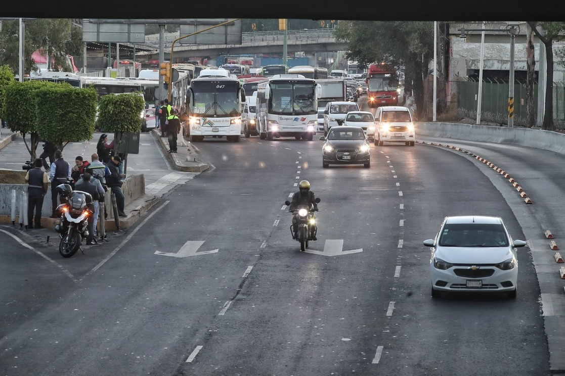 La zona de Indios Verdes, al norte de la Ciudad de México, donde se prevé que transportistas se manifiesten este jueves 2 de junio de 2022. Foto Marco Peláez