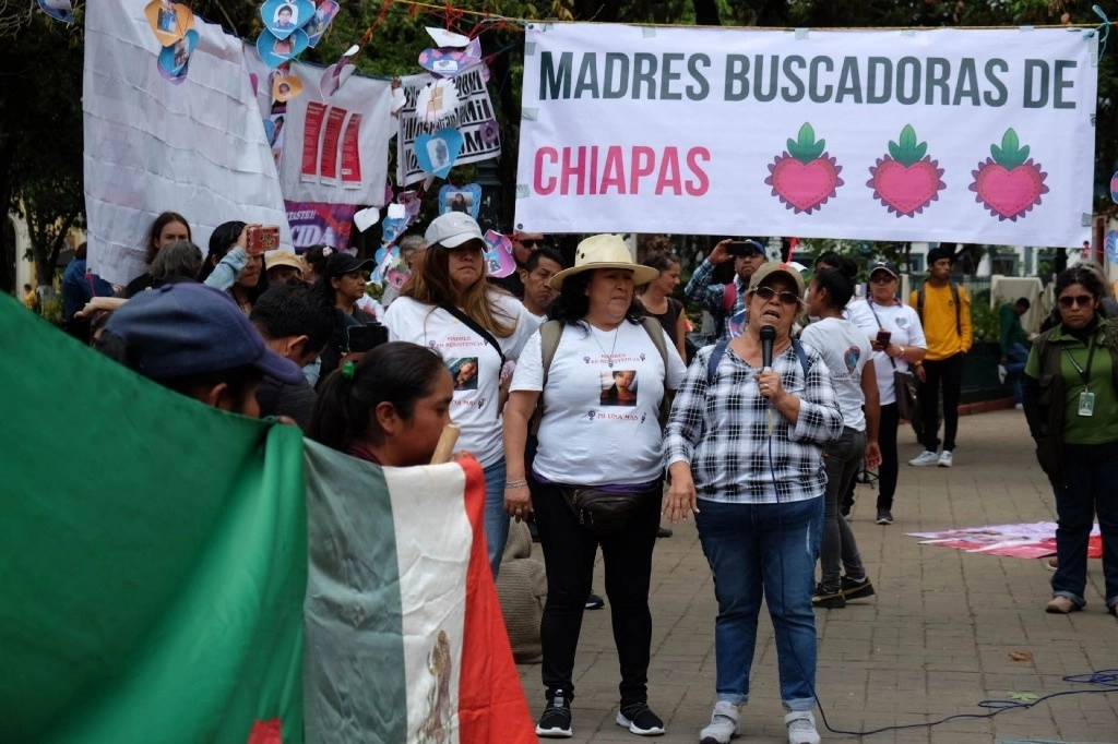 Manifestación de madres buscadoras en Chiapas. Foto Cuartoscuro / Archivo
