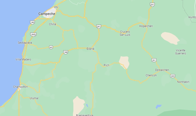 En Campeche fue detenido Frank "N" presunto líder criminal a la que se adjudican homicidios y violencia. Foto Google Maps